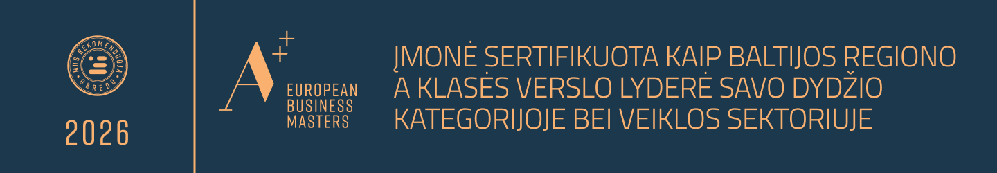 MoreMins Okredo sertifikatas