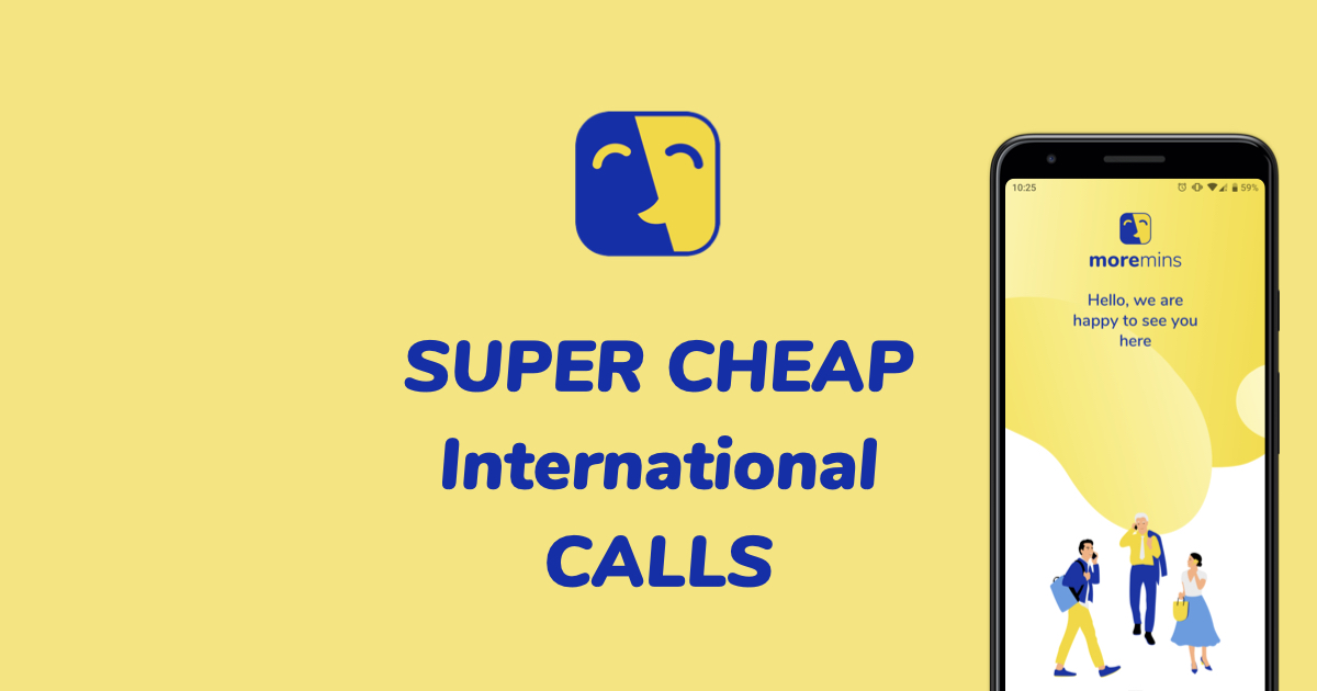 Cheap International Calls with MoreMins app