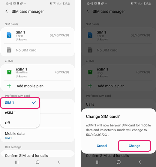 Install eSIM on Samsung Galaxy S21