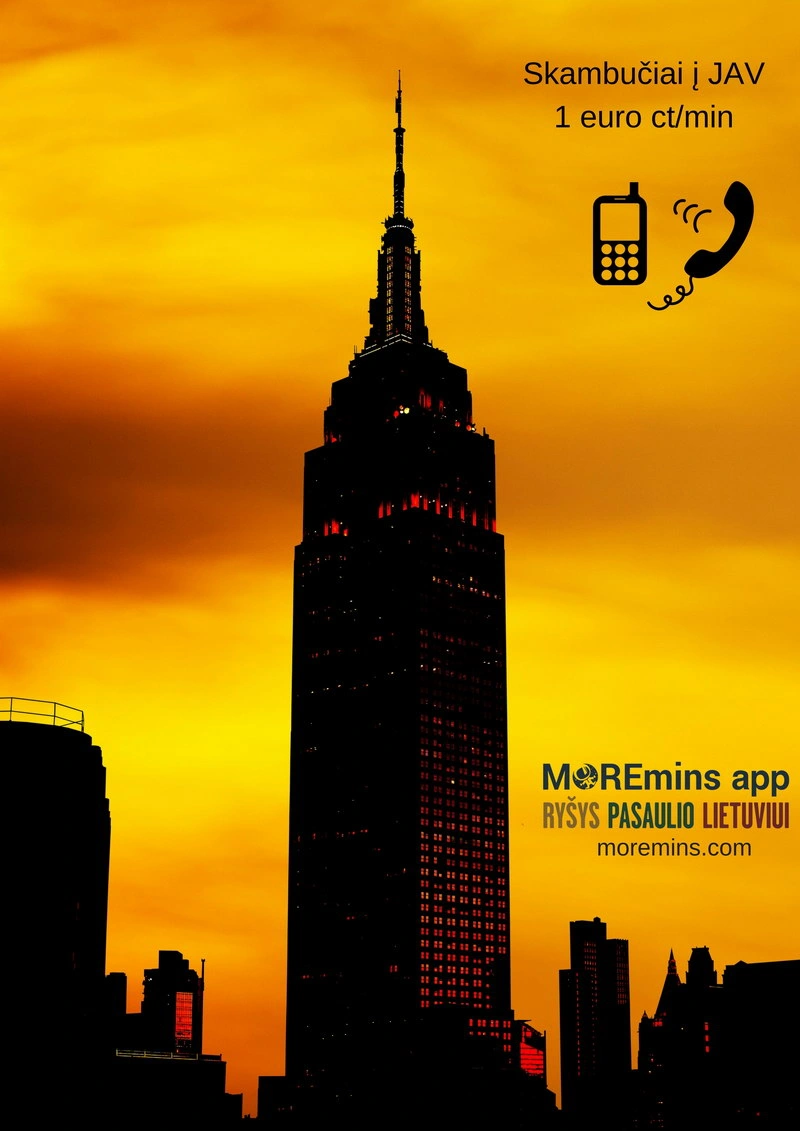 Pigūs skambučiai į Jungtines Amerikos Valstijas