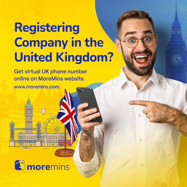 Зареєструйте компанію в Англії - купіть номер телефону в Великобританії (UK) онлайн